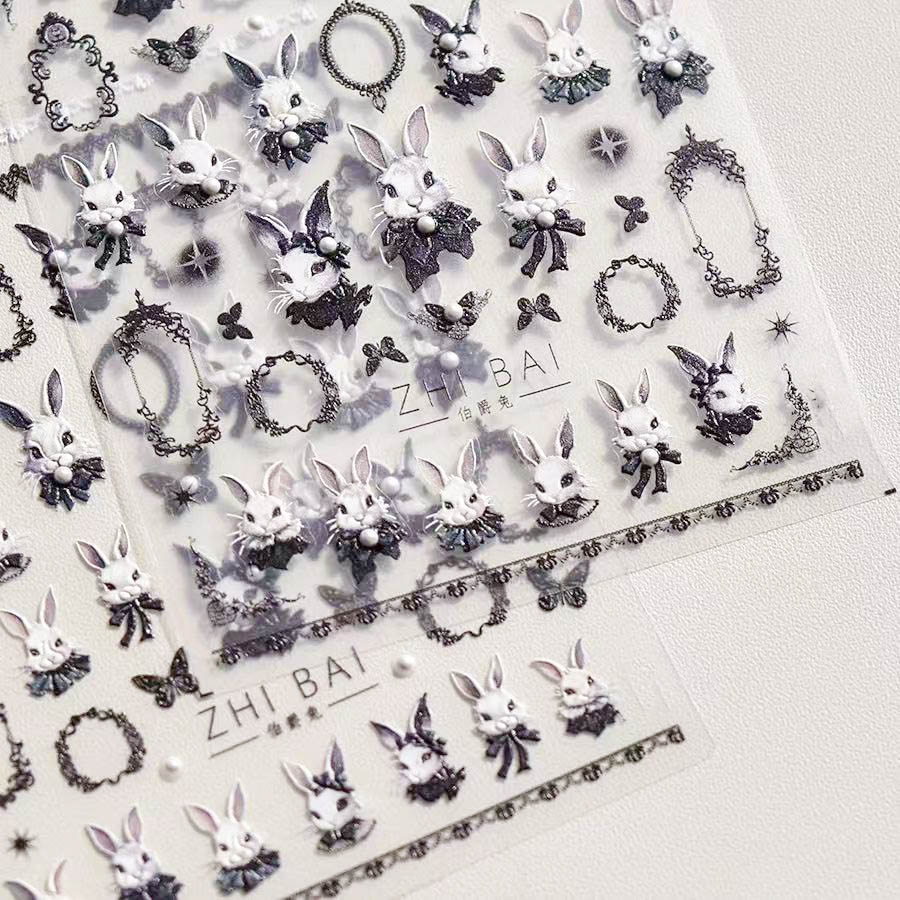 Earl Rabbit Nail Stickers