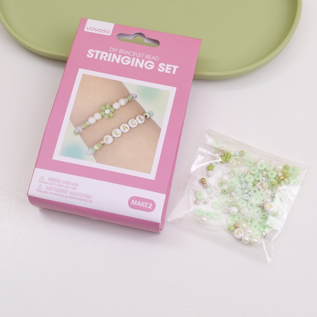 （HY-CZ8004）DIY Bracelet Bead Stringing Set - Green