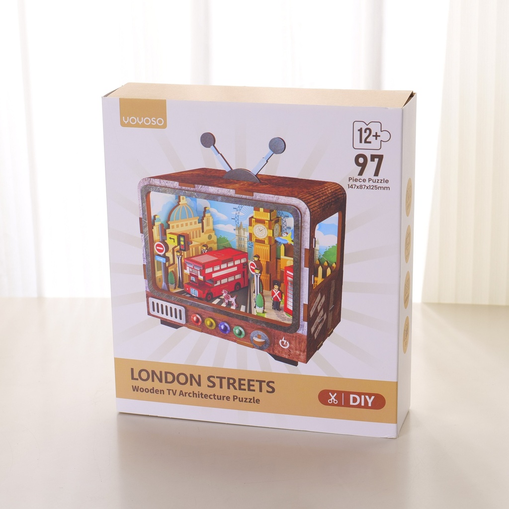 68064 Wooden TV Architecture Puzzle – 97 pcs