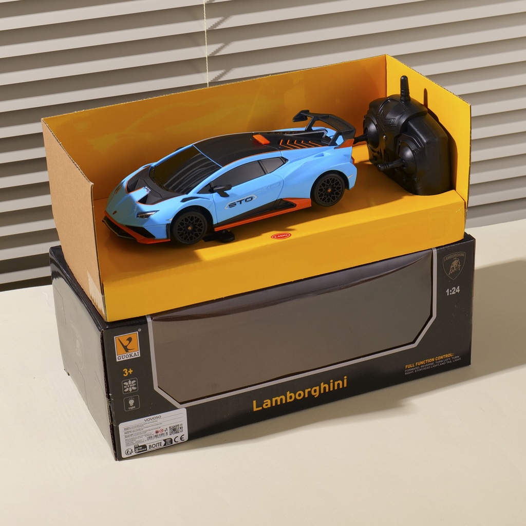 (866-2801)1:24 Lamborghini RC Car (Battery Not Included) - Blue