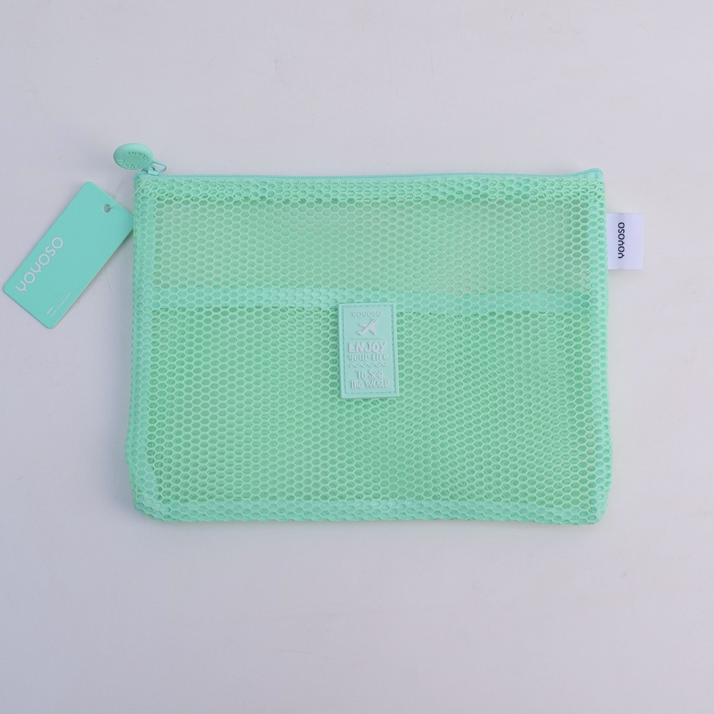 Green A5 Flat Document Pouch No. 7