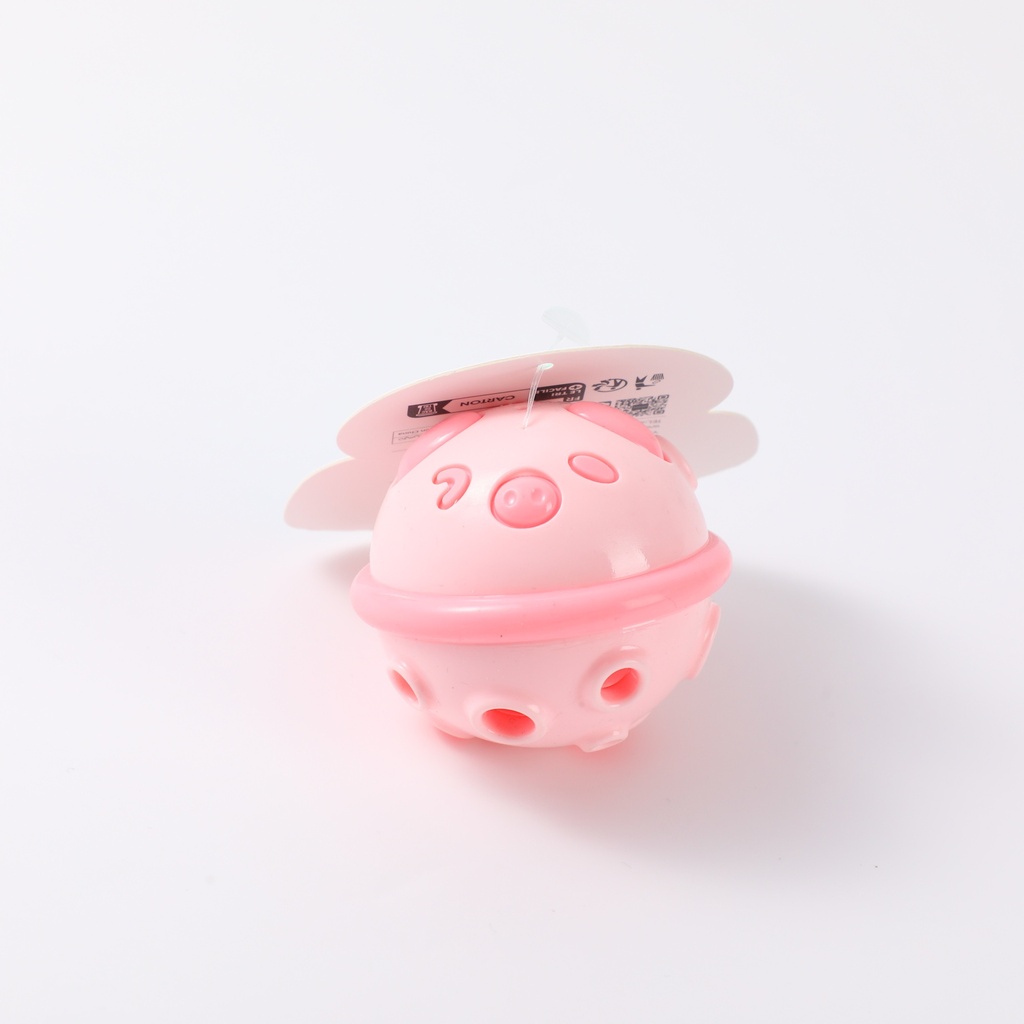 (HS-PET2210)DoDo Pig Squeaky Small Treat Dispensing Toy - Pink