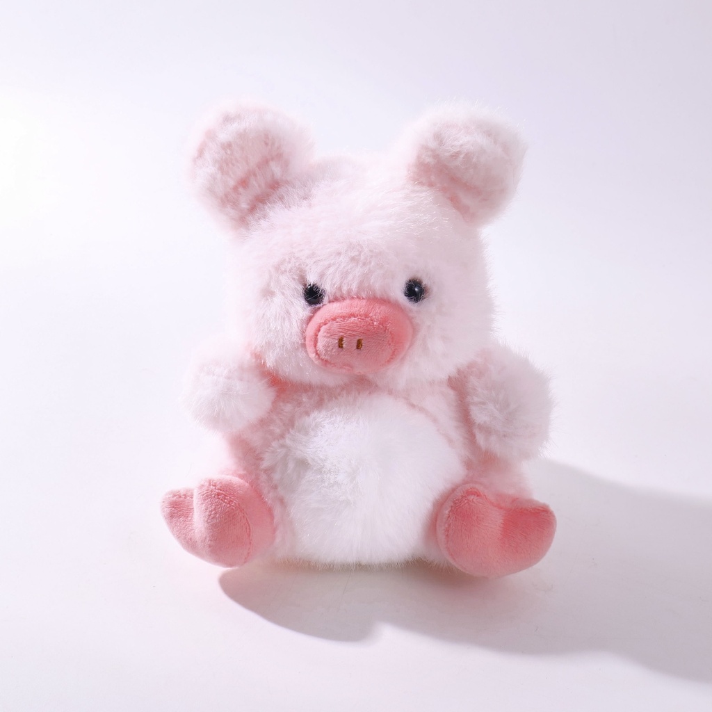 (HY-MR8006) Soft Plush Piglet – 15cm (Plastic Eyes)
