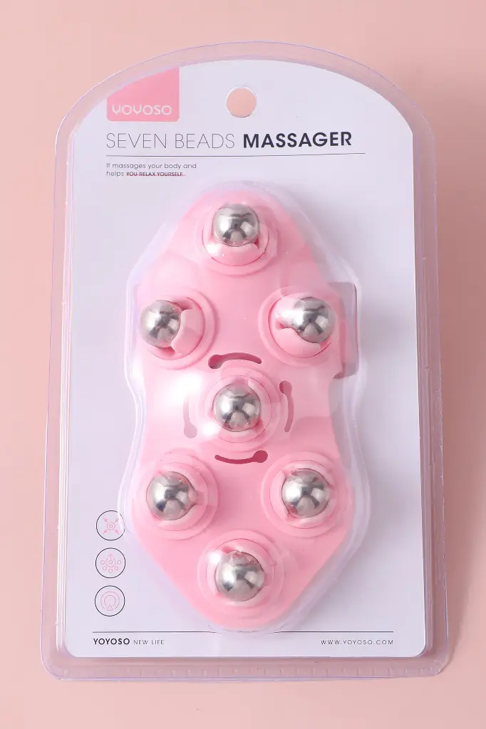 Seven-bead massager-pink