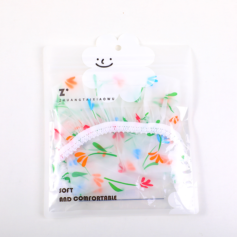 Printed shower cap