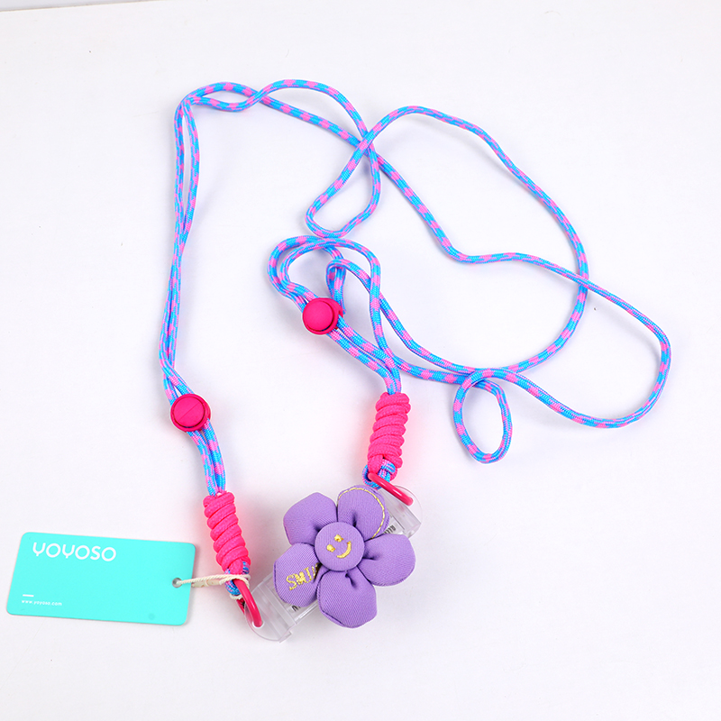 Rainbow smile flower crossbody phone lan