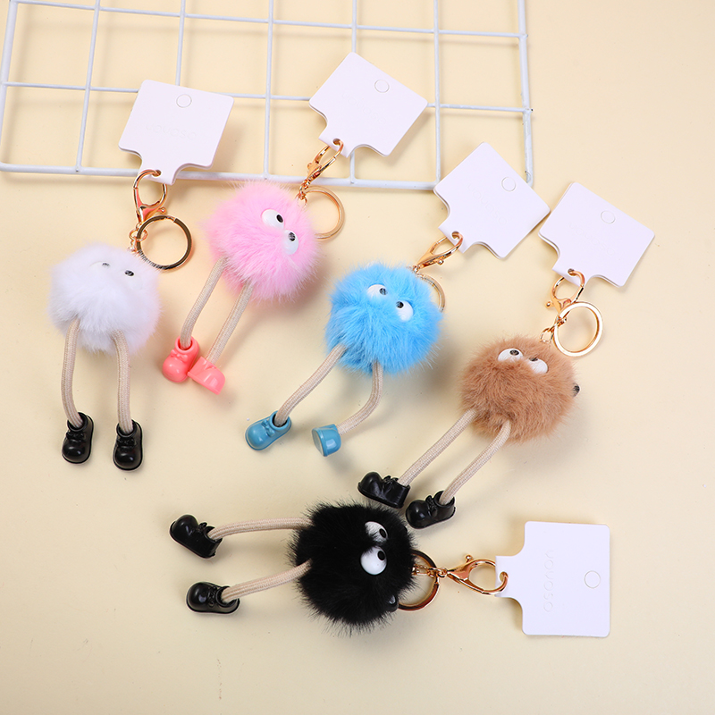 Plush key chain-pink