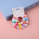 Colourful love small hair clip-8pcs