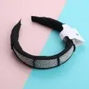 Simple checkered fabric hair band-2