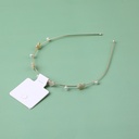Fashion rhinestone pearl alloy hair band