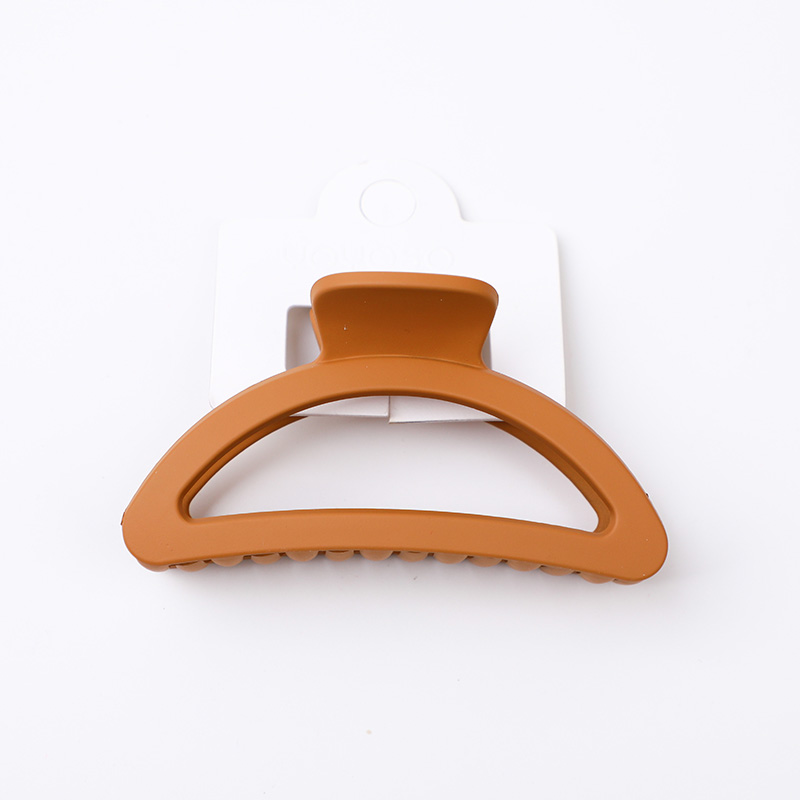 Oval acrylic hair claw clip