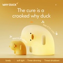 Crooked duck silicone lamp-yellow