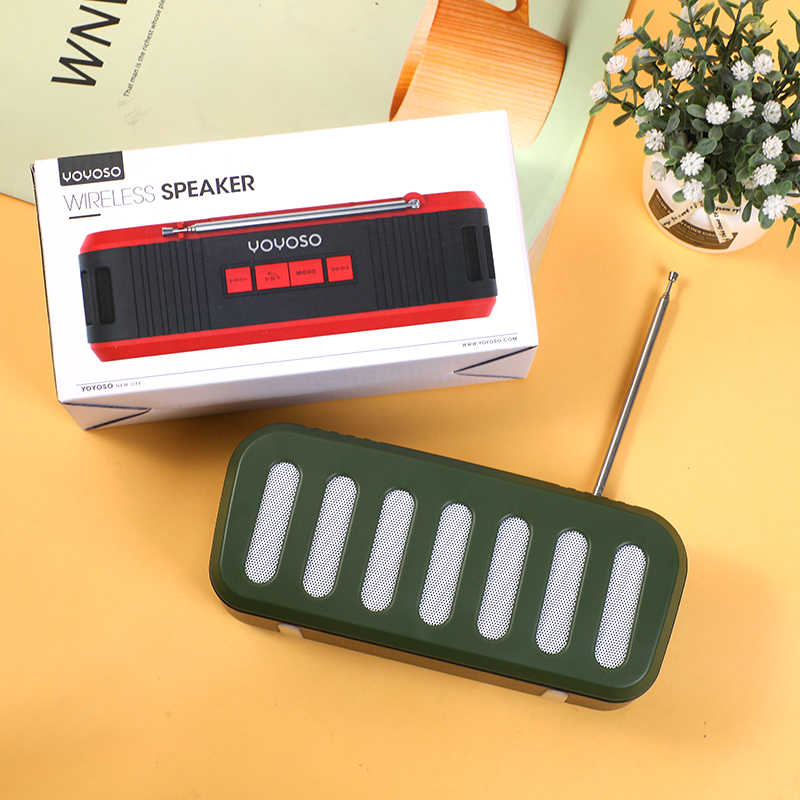 Antenna wireless speaker with solar pane
