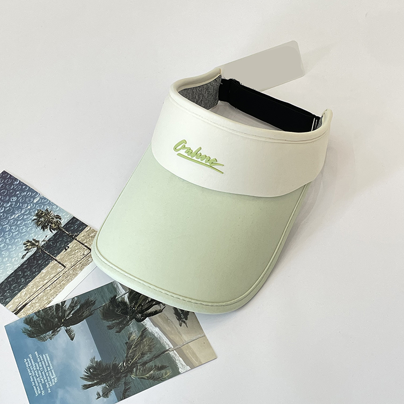 Hot stamping adult visor cap with logo-g