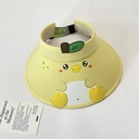 Cute chicken children's visor cap-yellow