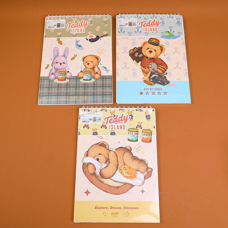 TEDDY ISLAND series sketch book A4-blank
