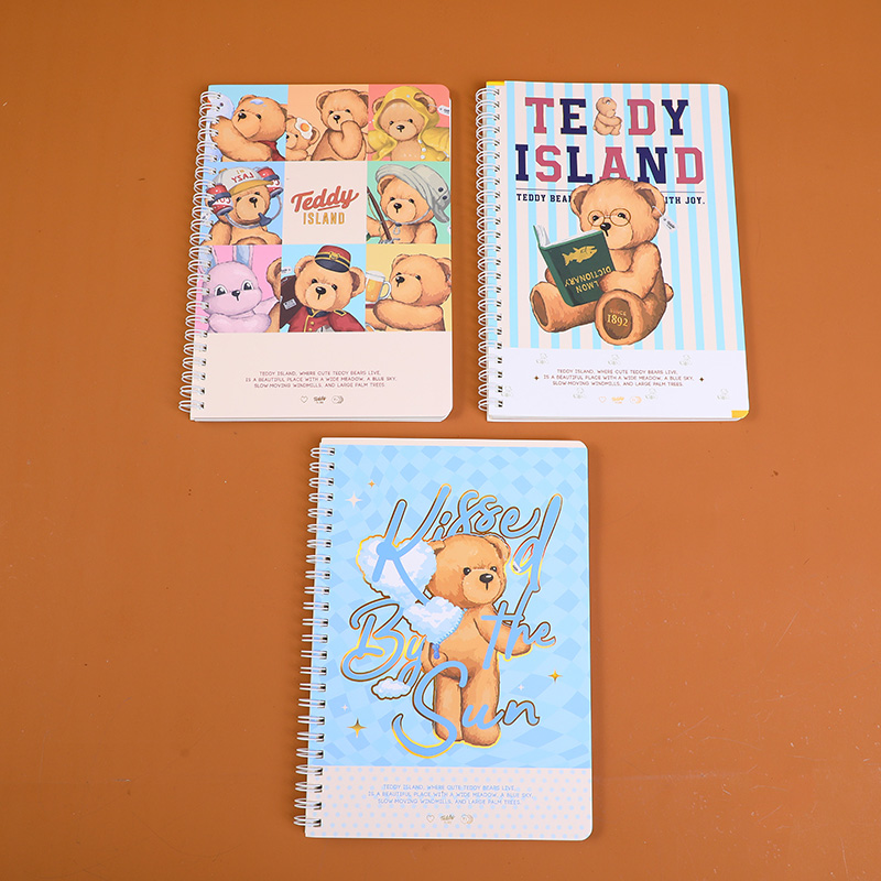 TEDDY ISLAND series coil notebook A5-hor