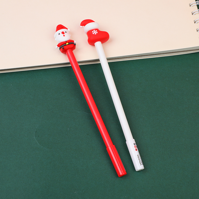 Santa claus gel pen-blue
