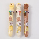 Bear cheese ten-color ballpoint pen