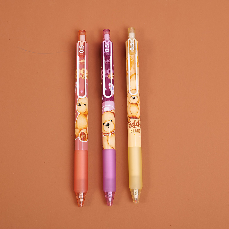 TEDDY ISLAND series gel pen-black