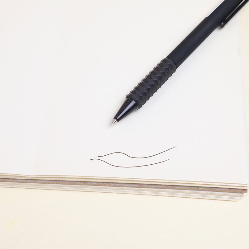 Soft grip black simple gel pen 0.5mm-bla