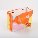 Bright color simple horizontal gift bag-
