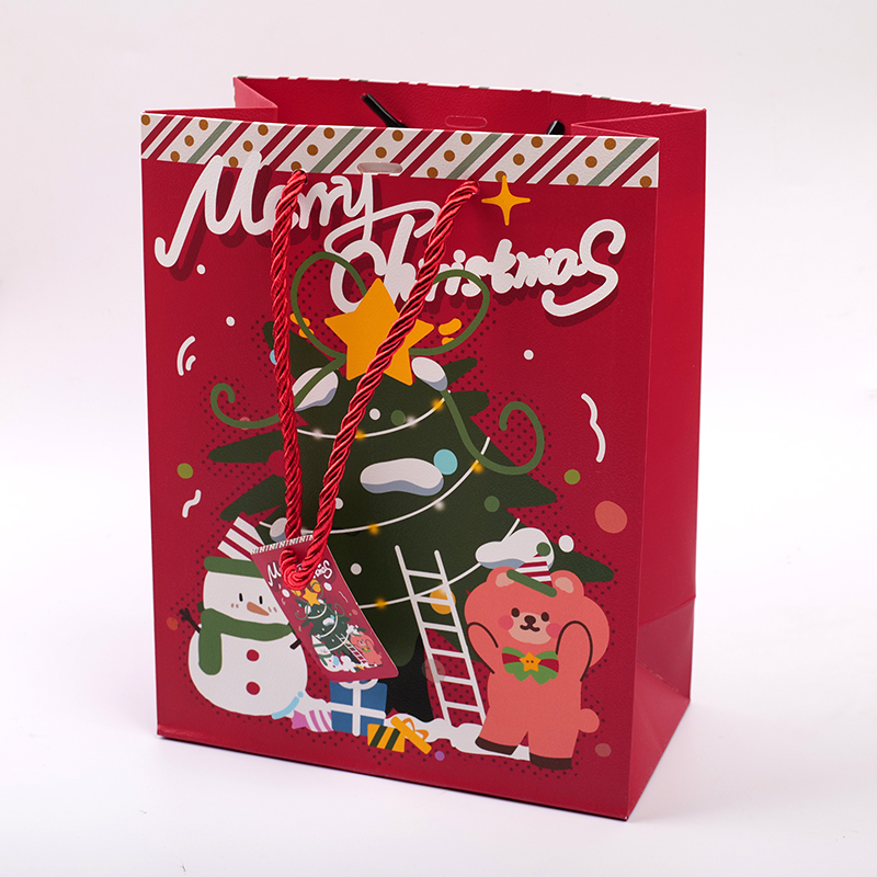 Christmas series vertical gift bag-M