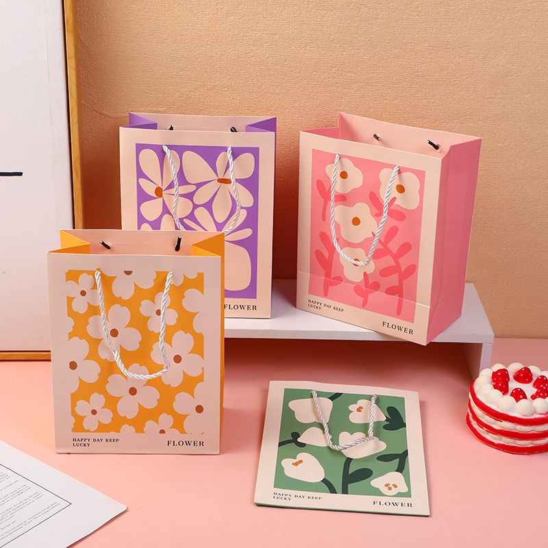 Flower series vertical gift bag-medium