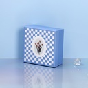 Blue wind chime square gift box S