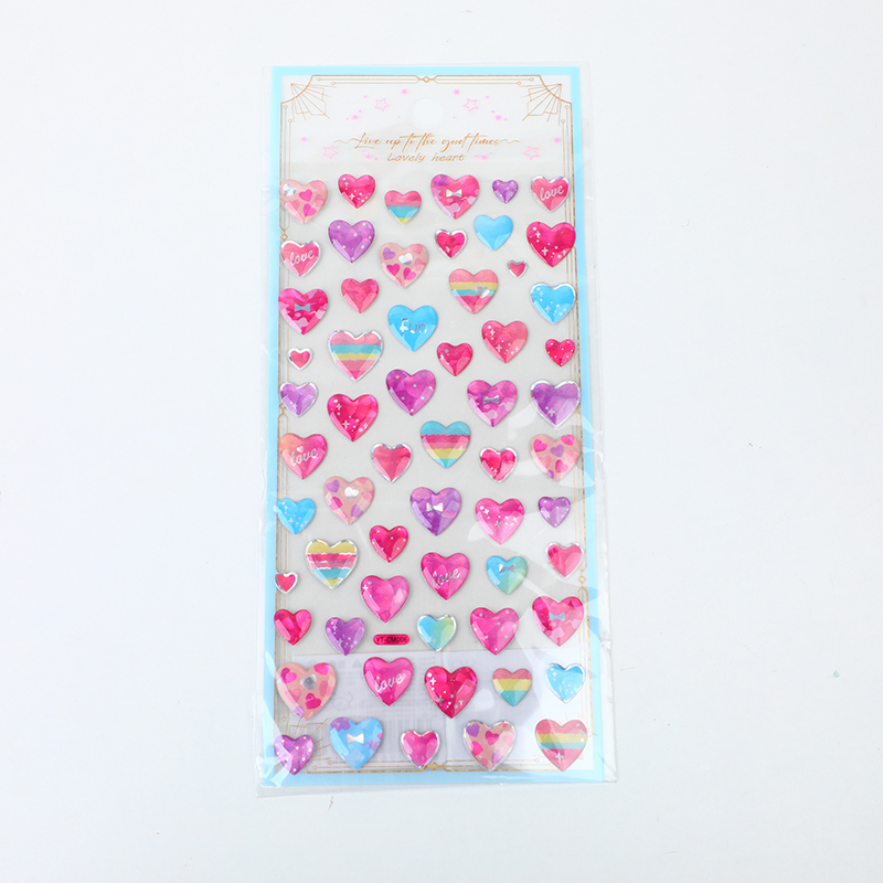 Fresh cat eye crystal sticker