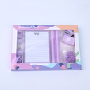 Macaron colour stationery set