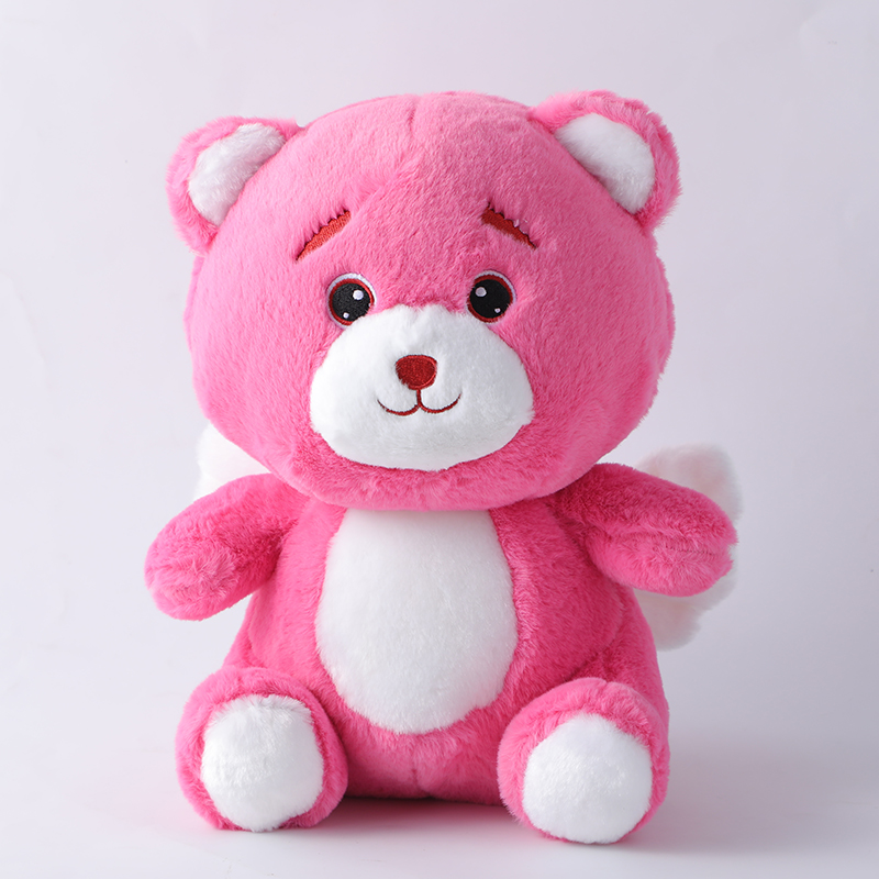 Angel bear rose red plush doll-20cm