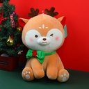 Christmas series bowknot sitting deer pl