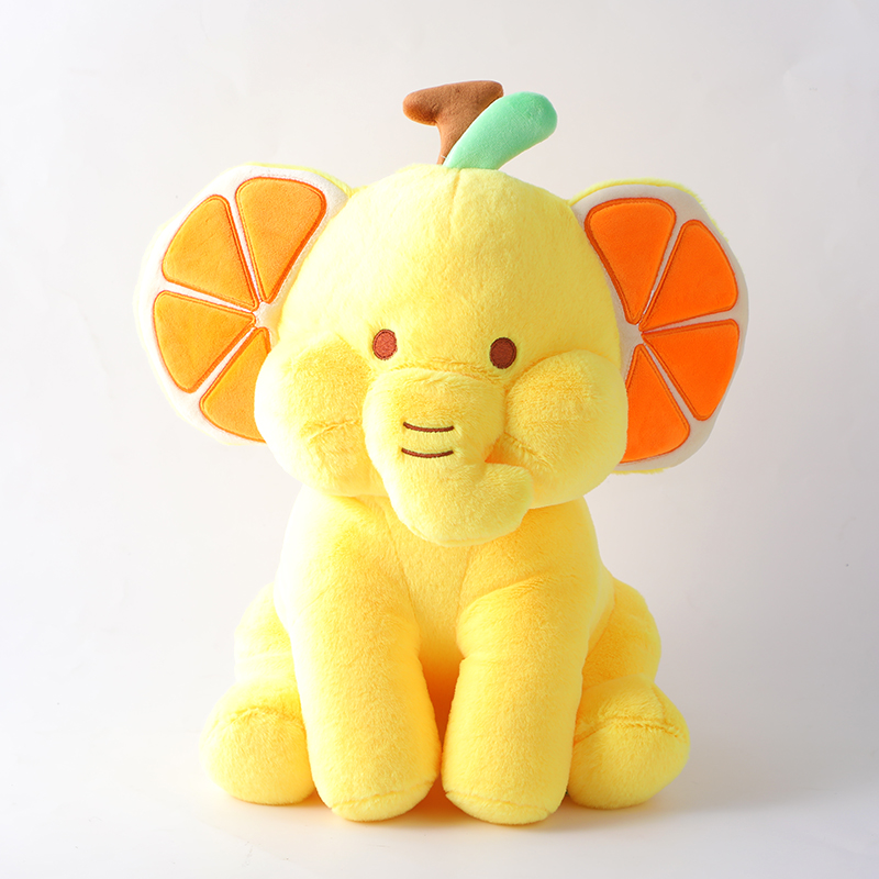 Fruit elephant yellow plush doll-30cm