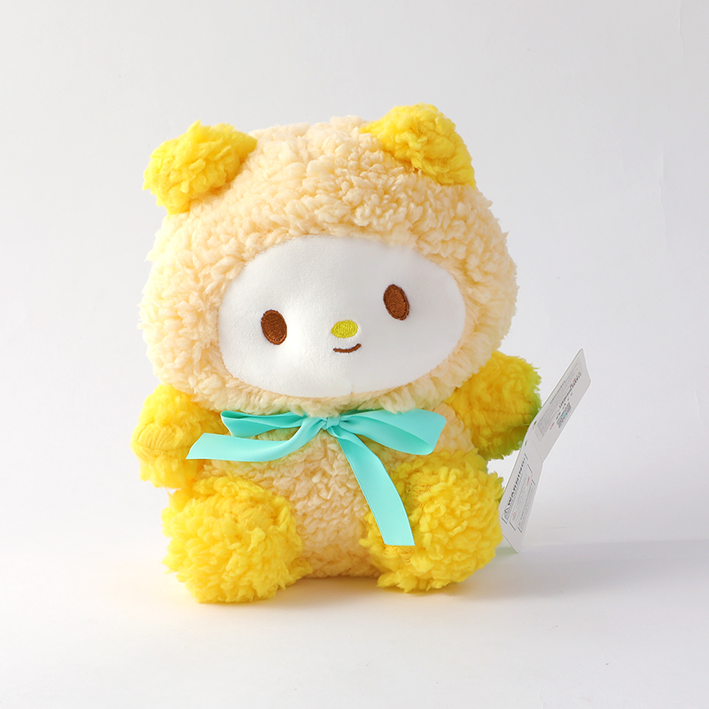 Naughty bear yellow plush doll-21cm