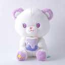 Sitting fruit bear with ice cream plush 