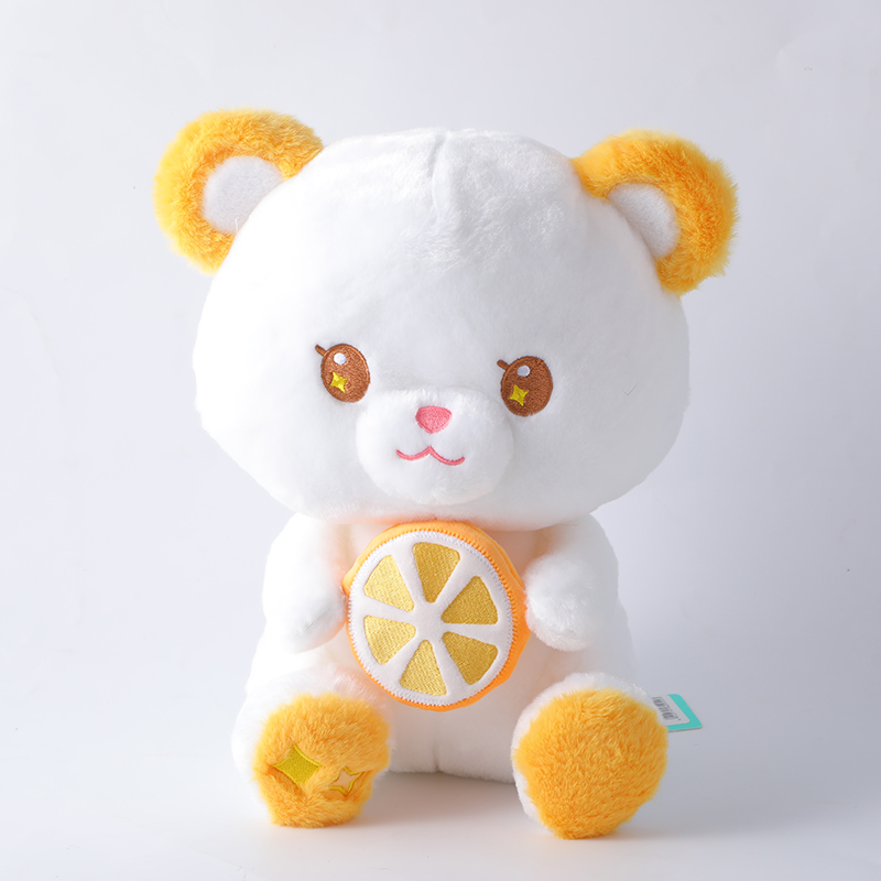 Sitting fruit bear with orange doll-30cm