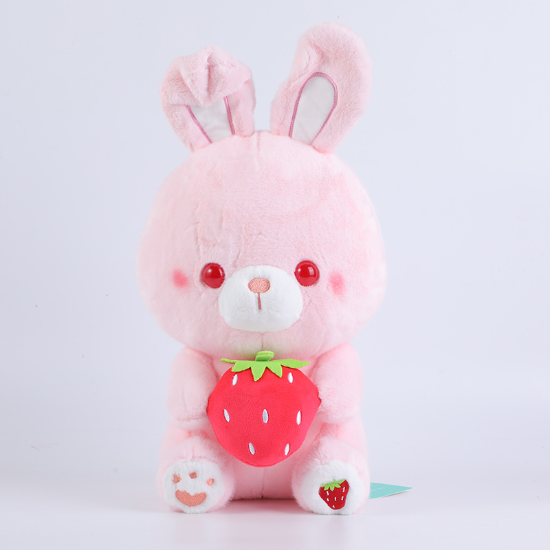 Sitting strawberry pink bear doll-30cm (