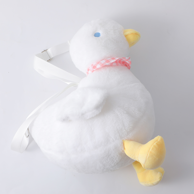 Soft cute duck white plush doll-35cm