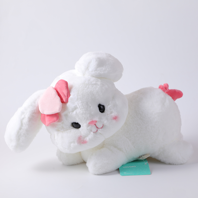 Tilted head sweet girl rabbit doll-30cm 