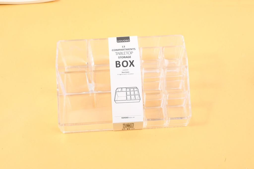 13 compartments tabletop storage box
