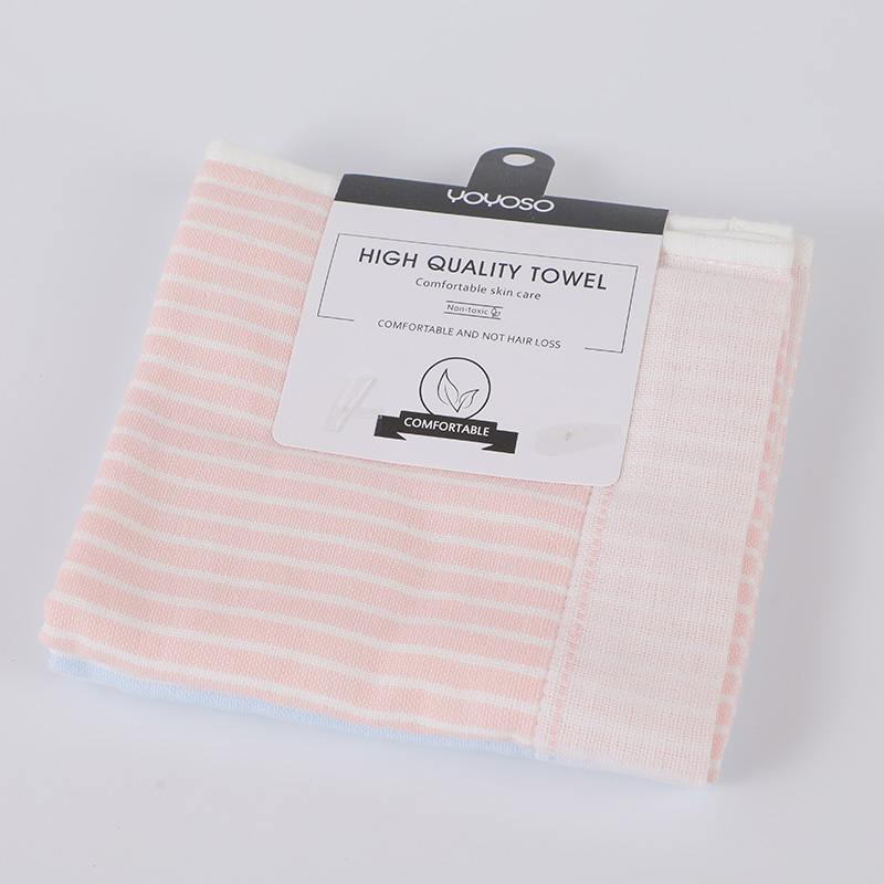 Double layer yarn-dyed square towel 2pcs