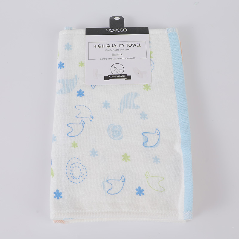 Printed polar bear children's towel 2pcs
