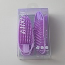 Dual purpose hair curler with comb 2pcs