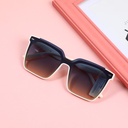 Trendy brand multilateral all-matching sunglasses-off-white