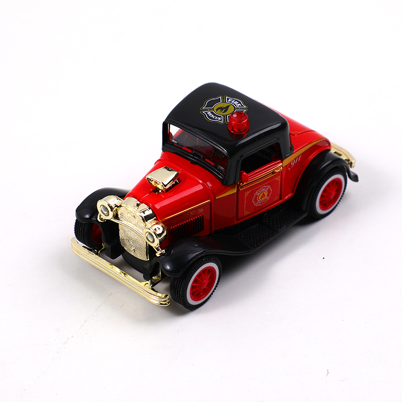 1:36 Fire fighting pull-back alloy car with light and music (including button ce