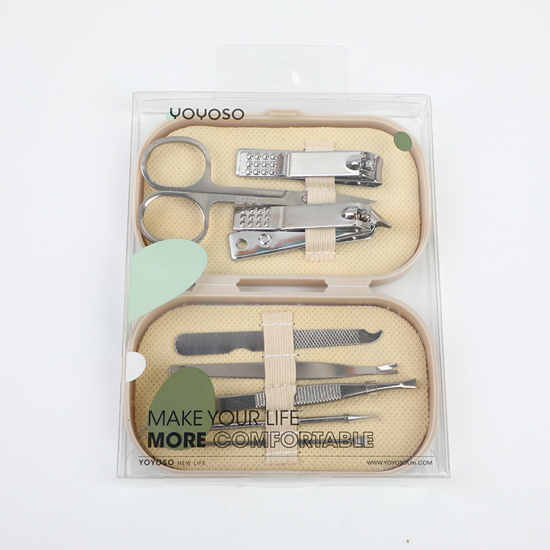 Boxed nail clippers 8-piece set-grey