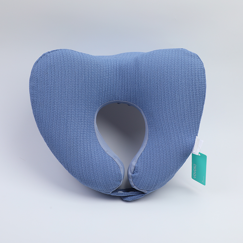 Multifunctional U-shaped nap pillow - blue