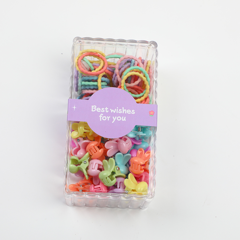 Boxed rabbit hair accessories set