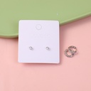 Minimalism hoop stud earrings